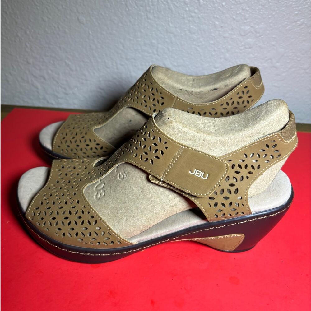 Jbu Memory Foam Chloe Sandals Size 10 M - image 1